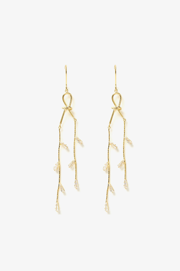 Crystal Vine Drop Earrings