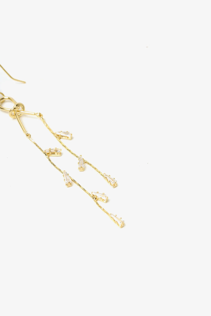 Crystal Vine Drop Earrings