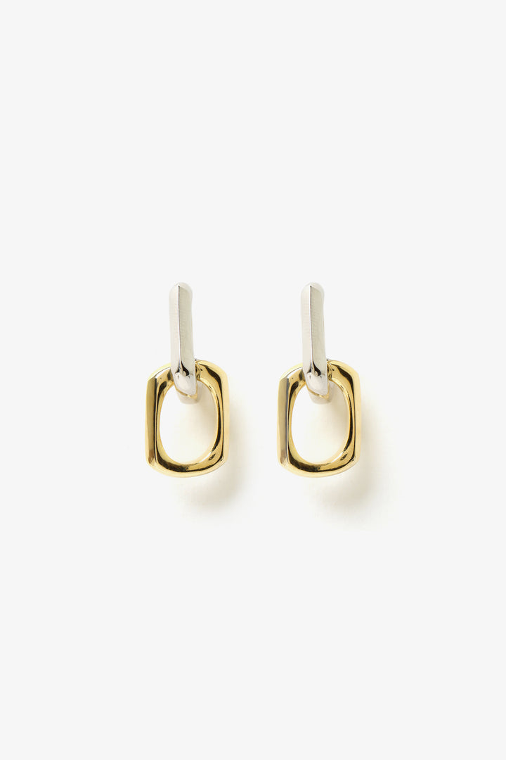 Dual Tone Link Earrings