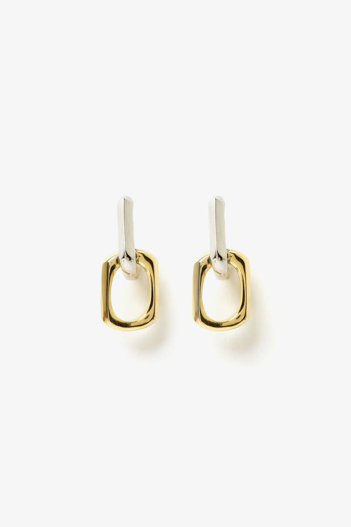 Dual Tone Link Earrings