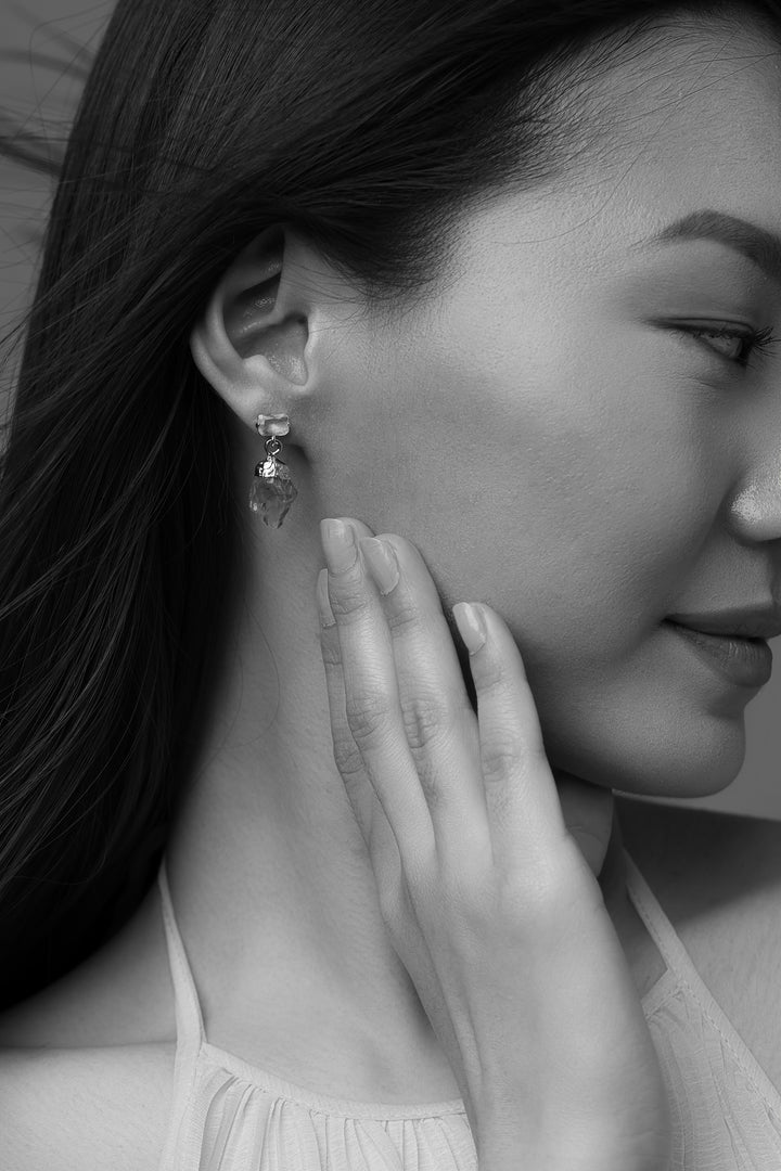 Natural Stone Drop Earrings