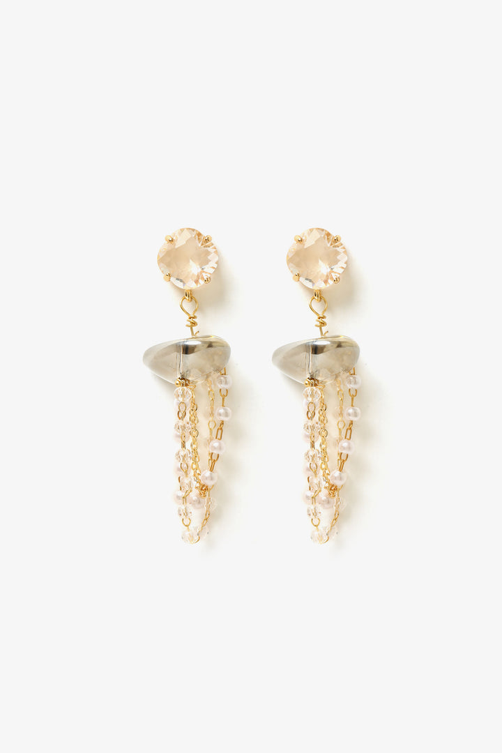 Pearl Chain Drop Earrings