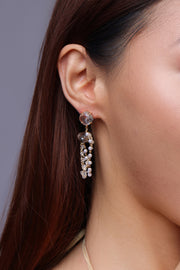 Pearl Chain Drop Earrings