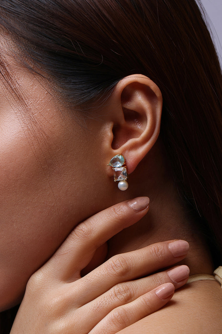 Three Shape Stud Earrings