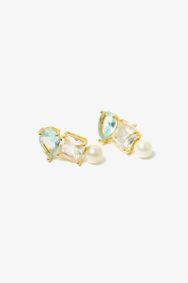 Three Shape Stud Earrings
